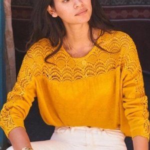 Sezane Denise Jumper - Saffron (Size S)